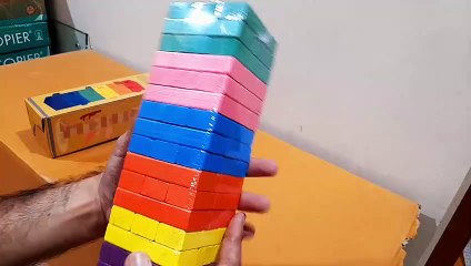 Unboxing and Review of Wooden Blocks With Dices Multicolor