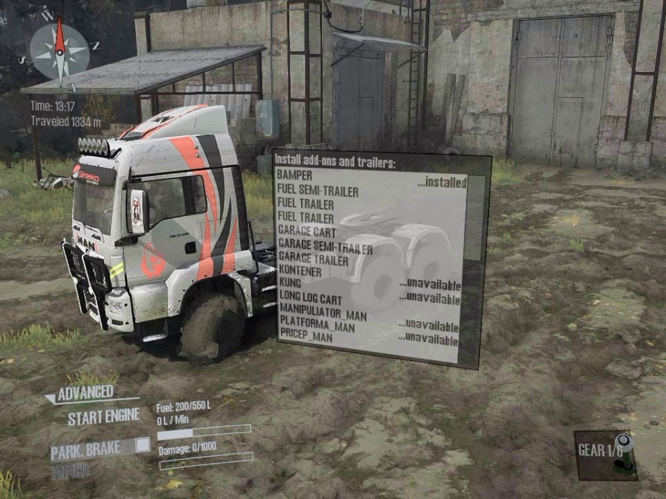 Spintires Mudrunner 6×6 Man new map mission 1 Pubg Gta v Igi2p