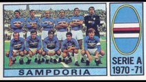 STICKERS CALCIATORI PANINI ITALIAN CHAMPIONSHIP 1971 (SAMPDORIA FOOTBALL TEAM)
