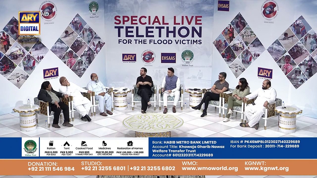 President, CEO ARY Network Salman Iqbal donates 15 crores for flood victims.