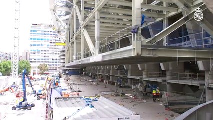 Como vienen las obras del Santiago Bernabeu