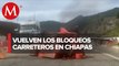 Habitantes de Teopisca bloquean carretera de Chiapas en distintos puntos
