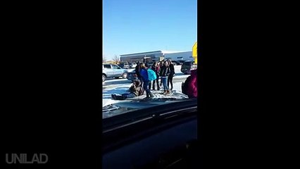 Ozzy Man Commentates Teenagers Slipping on Ice