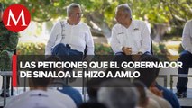 Rubén Rocha gestionó nuevas obras y acciones de gobierno con AMLO en Sinaloa