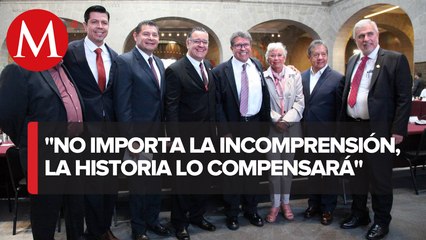 Monreal llama a senadores morenistas a la unidad y no olvidar su origen ni compromisos