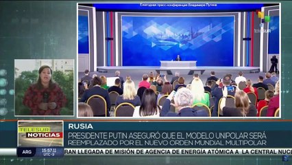 Presidente de Rusia asegura que un nuevo orden mundial multipolar prevalecerá