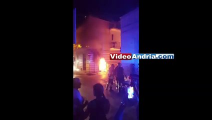Andria: incendio in una cabina elettrica