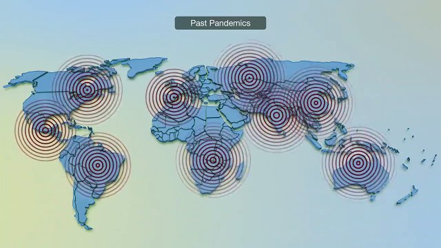 Coronavirus outbreak (covid 19) explained through 3D Medical Animation ( 720 X 720 )