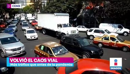 El tráfico vuelve a la CDMX y aumenta 46% con el regreso a clases
