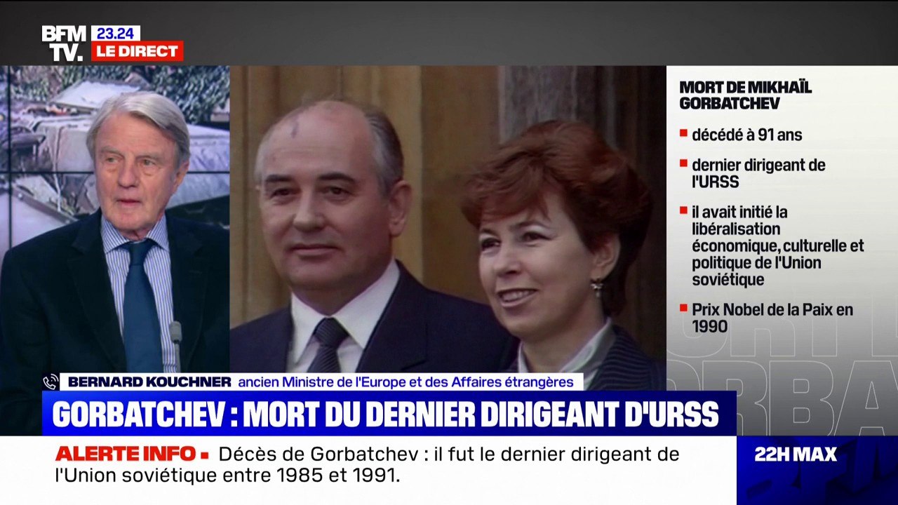 Pour Bernard Kouchner, Mikhaïl Gorbatchev "ne voulait pas appliquer la méthode forte et régler les problèmes par la guerre"