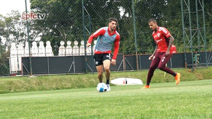 Download Video: São Paulo treina visando jogo de ida da semifinal da Sul-Americana contra o Atlético-GO