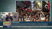Uruguay: Asociaciones de docentes de Enseñanza Secundaria paralizan sus actividades en protesta