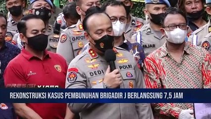 Kadiv Humas Memberikan Keterangan Terkait Rekonstruksi Kasus Pembunuhan Brigadir J Yang Berlangsung 7,5 Jam