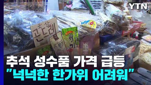 추석 성수품 가격 급등... 넉넉한 한가위는 옛말 / YTN