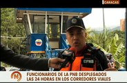 PNB despliega 120 funcionarios en distintos puntos de la autopista Gran Cacique Indio Guaicaipuro