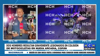 ¡Dos heridos! Deja como saldo accidente de tránsito en Nueva Arcadia, Copán