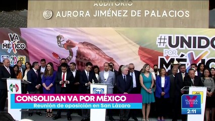 "Va por México" cierra filas en la Cámara de Diputados