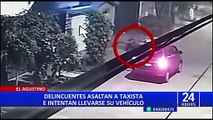 El Agustino: ladrones intentan robar auto, no lo consiguen y huyen lanzando disparos al aire