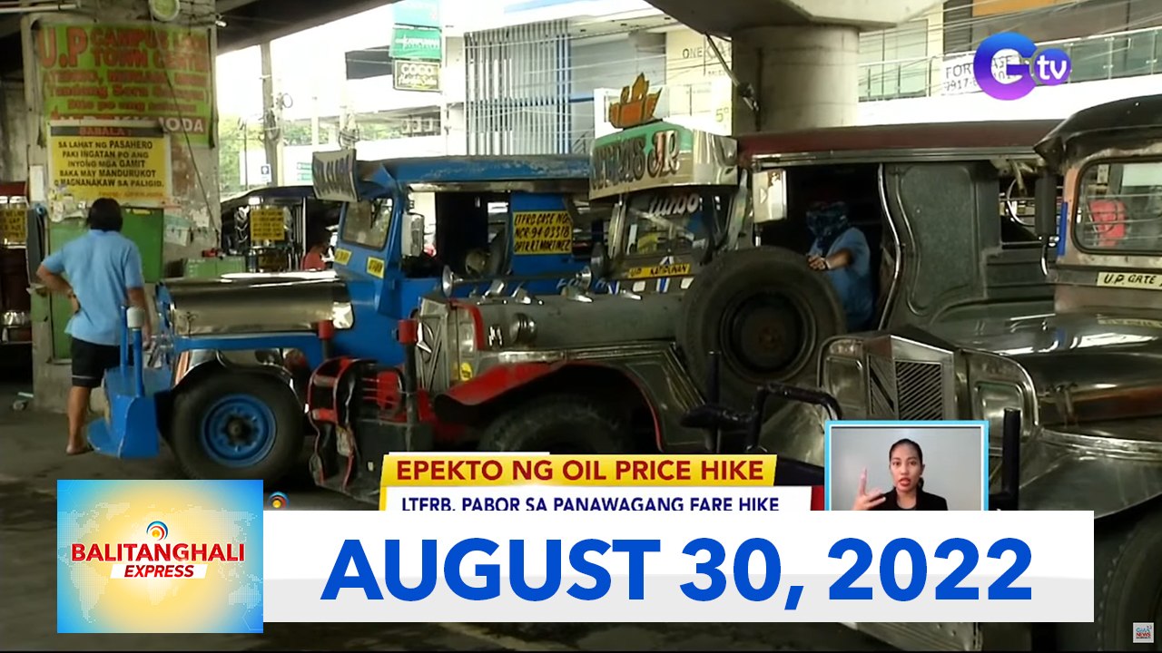 Balitanghali Express: August 30, 2022