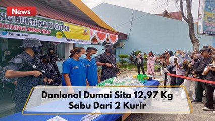 Dimusnahkan BNNP Riau, Danlanal Dumai Sita 12,97 Kilogram Sabu Dari 2 Kurir !!