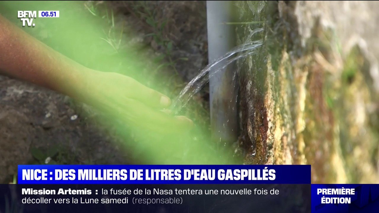 Nice: des milliers de litres d'eau potable gaspillés par des fuites sur un réservoir
