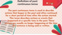 Learn how to identify past continuous tense in sentences || Learn the English language || Tenses