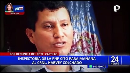 Harvey Colchado: Exgenerales se pronuncian por citación de la  Inspectoría General de la Policía