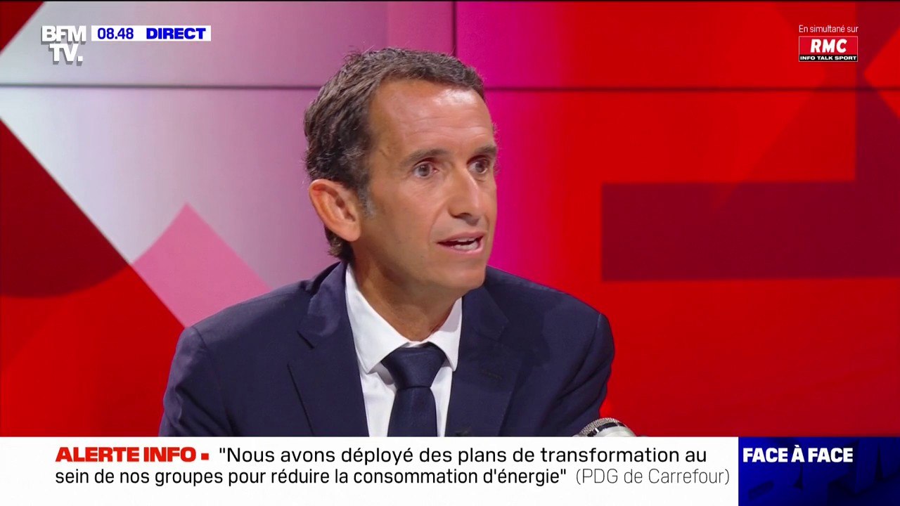 Alexandre Bompard, PDG de Carrefour répond à Christiane Lambert, présidente de la FNSEA sur le lait à moins d'un euro chez Carrefour: "J'ai des clients premiers prix qui sinon privent leurs enfants"