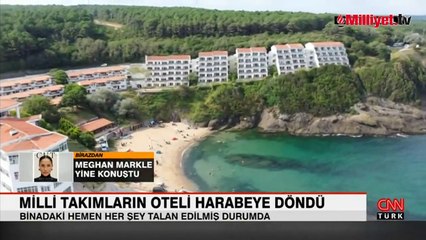 Milli takımların Riva'daki oteli harabeye döndü! Her şey talan edilmiş