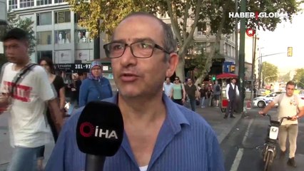 Şahsa atla diye bağıran vatandaşlar pes dedirtti: Metrelerce yükseklikte vinç üzerinde intihar girişimi!