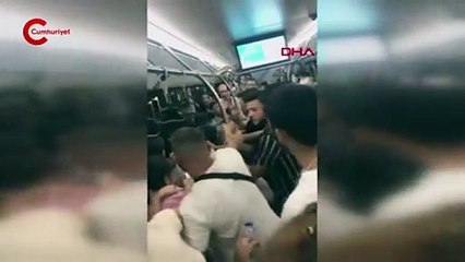 Halk otobüsünde tekme tokat kavga!