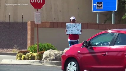 sad life of homeless people in America