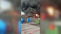 San Giuliano Milanese, Maxi incendio in azienda chimica. Alcuni feriti