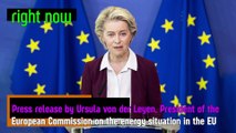 LIVE - Energy crisis in the EU. Ursula von der Leyen makes a statement and answers questions.