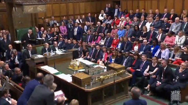 Liz Truss answers her first question at PMQs