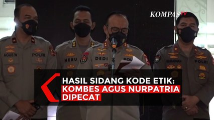 Download Video: Agus Nurpatria Dipecat dari Polri Imbas Rekayasa Sambo, Ikut Ajukan Banding