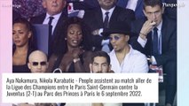 Aya Nakamura sublime en décolleté plongeant, au milieu des stars pour PSG-Juventus