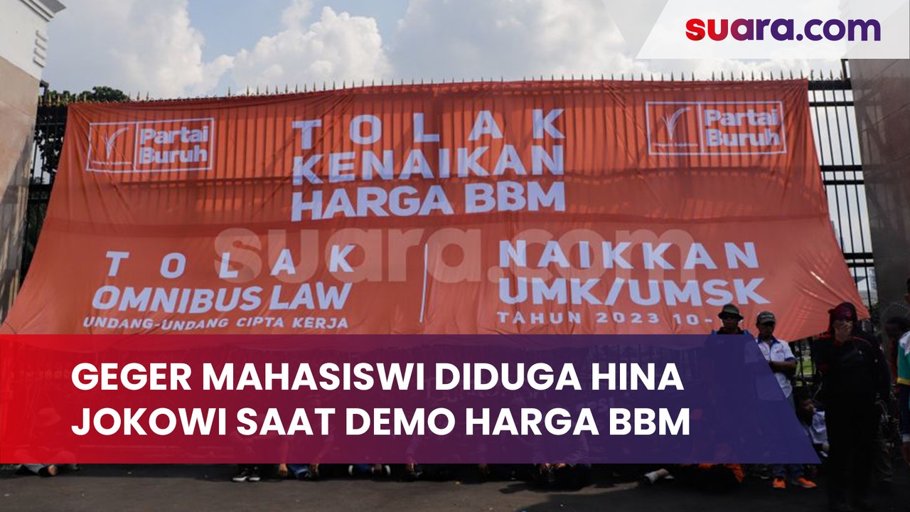 Geger Mahasiswi Diduga Hina Jokowi Saat Demo Ke...