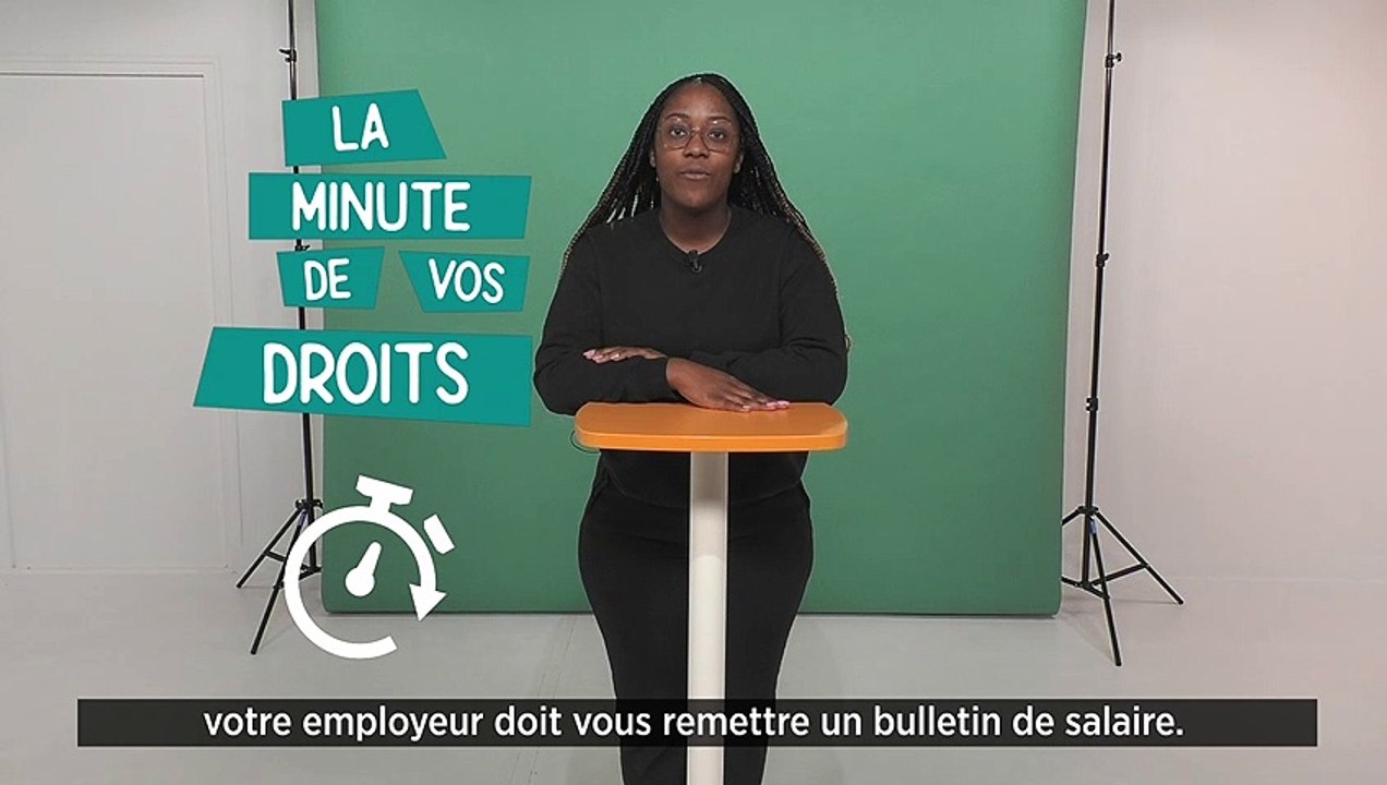 La minute de vos droits - Que doit contenir mon bulletin de paie ?