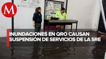 En Querétaro, delegación de SRE se inunda y suspenden expedición de pasaportes
