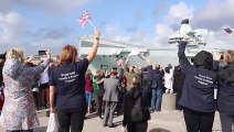 Royal Navy's HMS Queen Elizabeth leaves Portsmouth to take place of her sister ship HMS Prince of Wales in US exercises