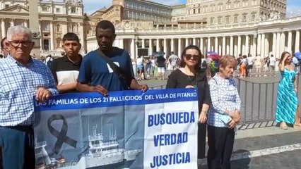 El Papa encuentra a las familias de los 21 pescadores fallecidos