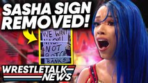 WWE REMOVE Sasha Banks Sign! Triple H Vs Tony Khan FEUD?! | WrestleTalk