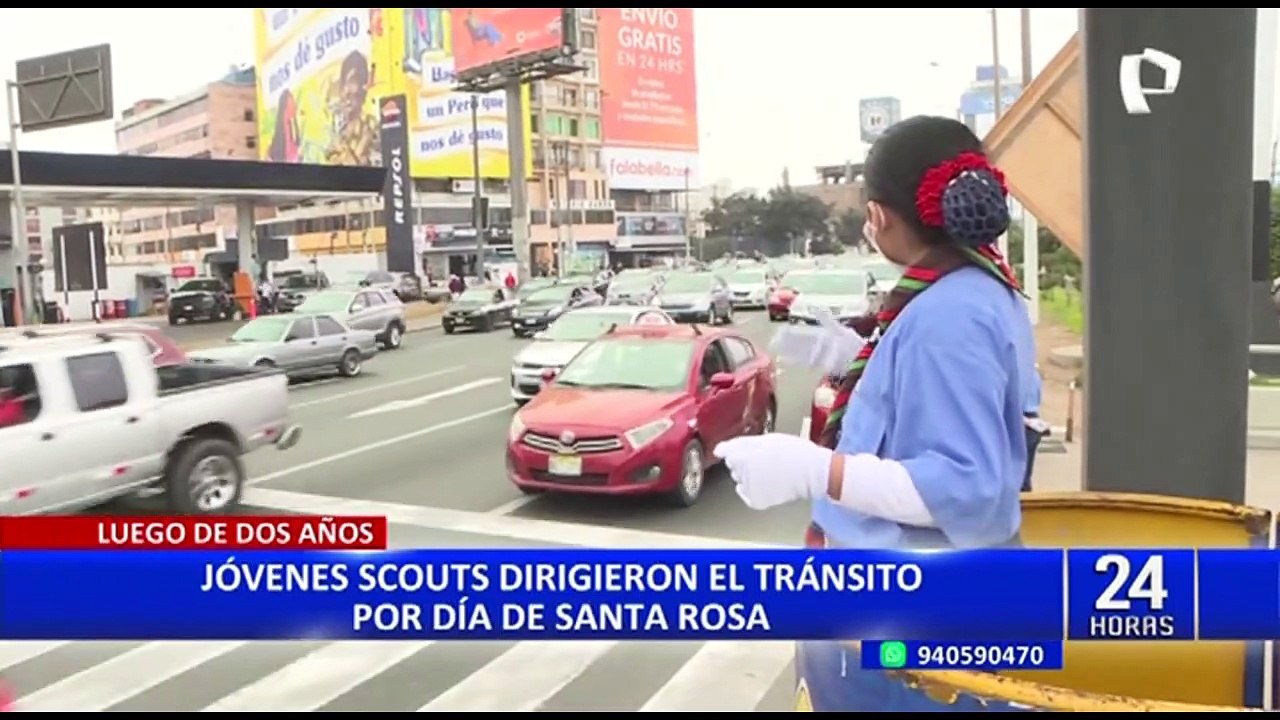 Santa Rosa de Lima: así fue como 200 niños scouts dirigieron el tránsito en Lima y Callao
