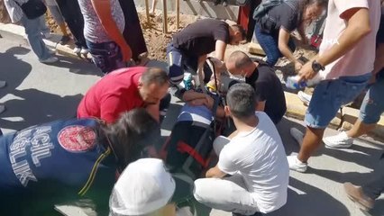 Otomobilin çarptığı yaşlı kadın yaralandı