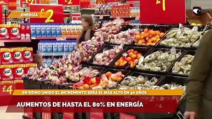 Aumentos de hasta el 80% en energía