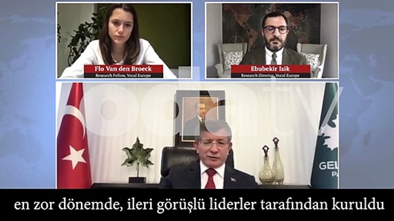 Ahmet Davutoğlu, FETÖ’nün firari PKK imamı Ebubekir Işık’ın canlı yayınında!