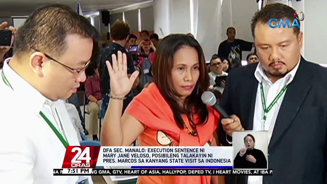 DFA Sec. Manalo: execution sentence ni Mary Jane Veloso, posibleng talakayin ni Pres. Marcos sa kanyang state visit sa Indonesia | 24 Oras