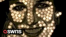Artist creates stunning portrait of Diana on the 25th anniversary of her death using candles