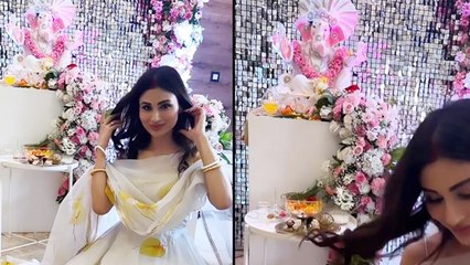 Mouni Roy Ganpati Celebration Full Video Viral, भक्ति में लीन...  | Boldsky *Entertainment